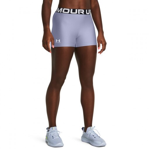 Damskie legginsy krótkie treningowe Under Armour UA HG Shorty - fioletowe