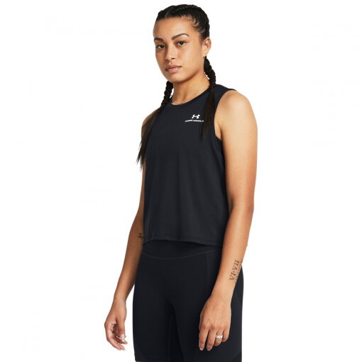 UNDER ARMOUR Damski top treningowy Under Armour Vanish Energy Crop Tank  czarny  Czarny