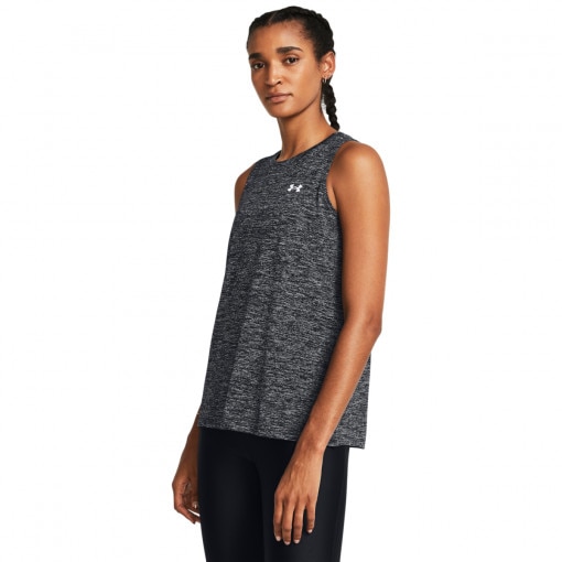 UNDER ARMOUR Damski top treningowy Under Armour Tech Tank Twist  szary Szary