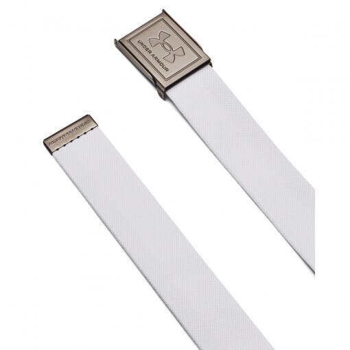 UNDER ARMOUR Męski pasek Under Armour M Stretch Webbing Belt  biały Biały