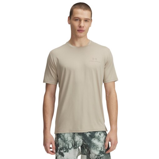 UNDER ARMOUR Męska koszulka treningowa Under Armour Vanish Energy SS  beżowa Beżowy