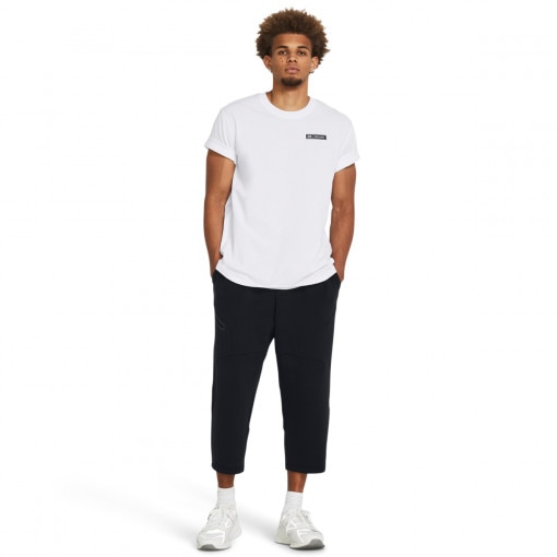 UNDER ARMOUR Męskie spodnie treningowe Under Armour Unstoppable Flc Baggy Crop czarne Czarny