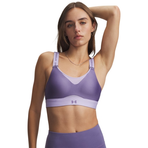  UNDER ARMOUR Biustonosz treningowy Under Armour UA Infinity High 2.0 Bra  fioletowy Fioletowy