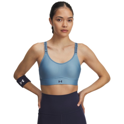 UNDER ARMOUR Biustonosz treningowy Under Armour UA Infinity Mid 2.0 Bra  niebieski Niebieski