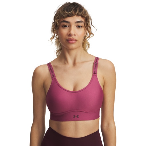 UNDER ARMOUR Biustonosz treningowy Under Armour UA Infinity Mid 2.0 Bra  różowy Różowy
