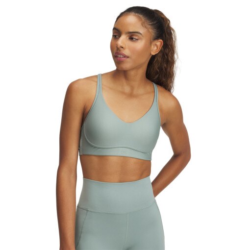 UNDER ARMOUR Biustonosz treningowy Under Armour UA Infinity Low 2.0 Bra zielony Zielony