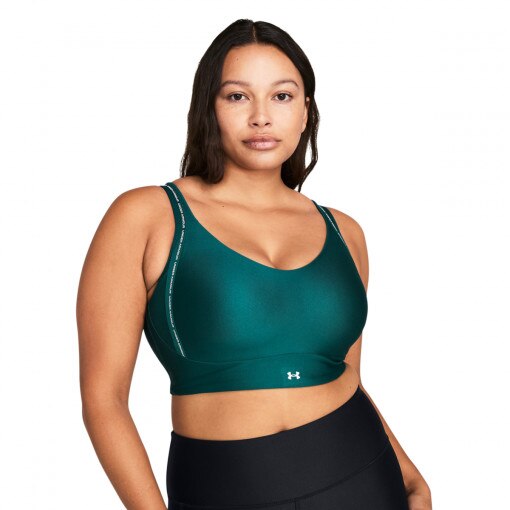 UNDER ARMOUR Biustonosz treningowy Under Armour UA Infinity Low 2.0 Strap Bra zielony Zielony
