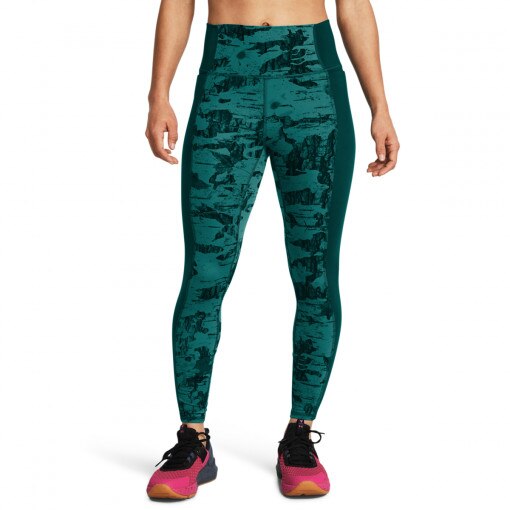 Damskie legginsy treningowe Under Armour Project Rock LG Ankl Pt Lg - zielone