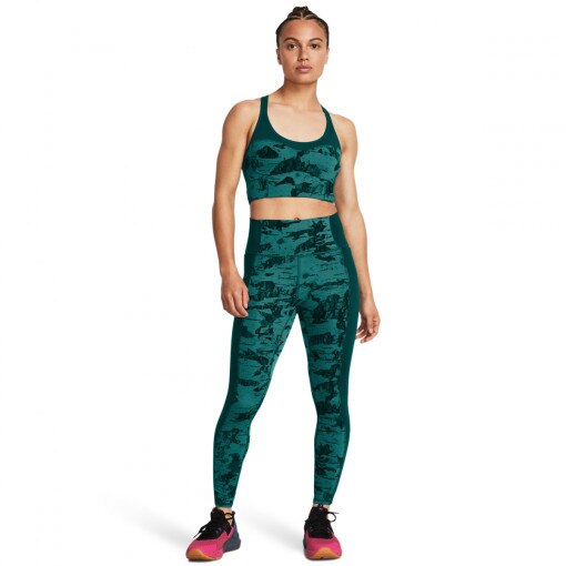 UNDER ARMOUR Damskie legginsy treningowe Under Armour Project Rock LG Ankl Pt Lg  zielone Zielony
