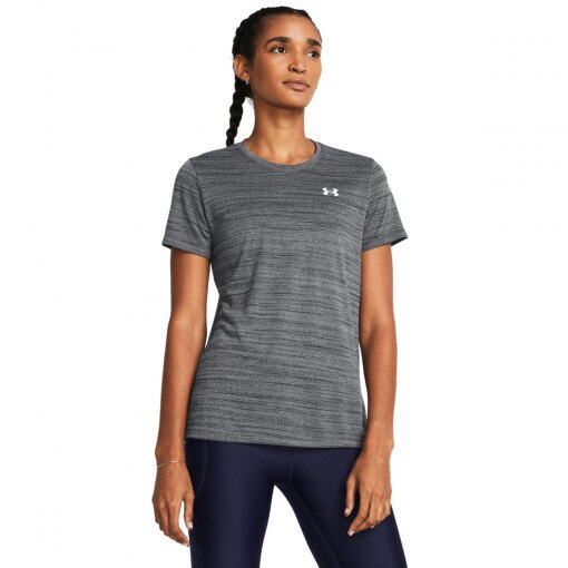 UNDER ARMOUR Damska koszulka treningowa Under Armour Tech Tiger SSC szara Szary