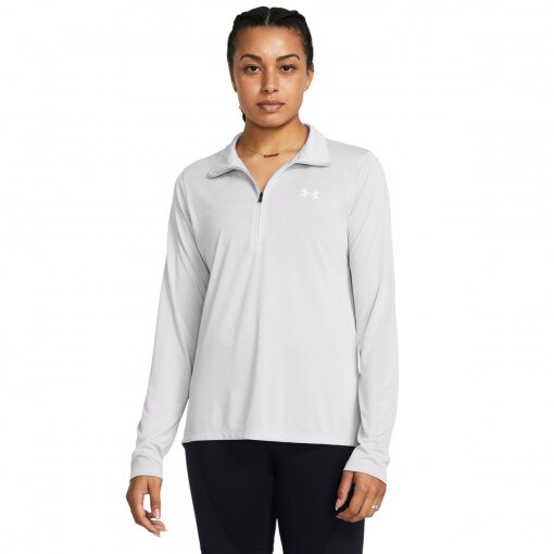 UNDER ARMOUR Damski longsleeve treningowy Under Armour Tech 1/2 Zip Twist  szary Szary
