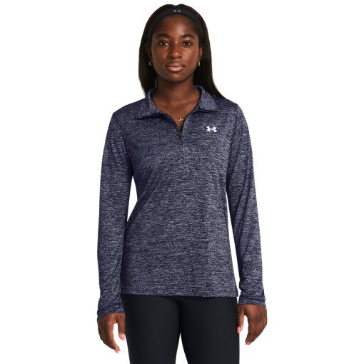 UNDER ARMOUR Damski longsleeve treningowy Under Armour Tech 1/2 Zip Twist  szary Szary