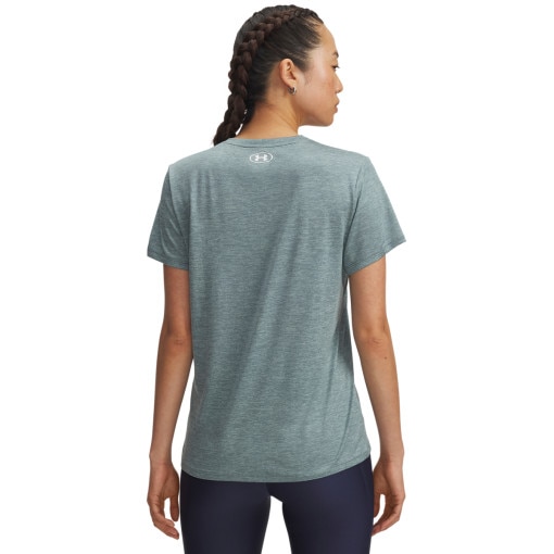 Damska koszulka treningowa Under Armour Tech SSV- Twist - zielona