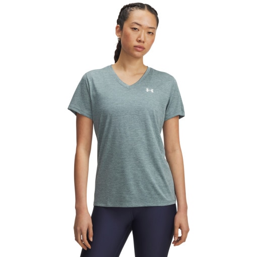  UNDER ARMOUR Damska koszulka treningowa Under Armour Tech SSV Twist  zielona Zielony