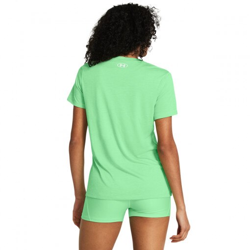 Damska koszulka treningowa Under Armour Tech SSV- Twist - zielona