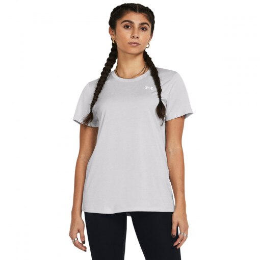 UNDER ARMOUR Damska koszulka treningowa Under Armour Tech SSC Twist szara Szary