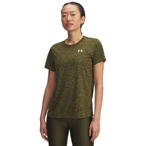 UNDER ARMOUR Damska koszulka treningowa Under Armour Tech SSC Twist  khaki Khaki