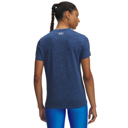 Damska koszulka treningowa Under Armour Tech Twist - niebieska