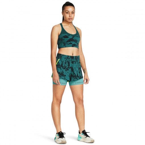 UNDER ARMOUR Damskie spodenki treningowe Under Armour Project Rock Flex St Pt  zielone Zielony