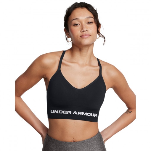 UNDER ARMOUR Biustonosz treningowy Under Armour Vanish Seamless Low Bra  czarny Czarny