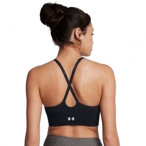 Biustonosz treningowy Under Armour Vanish Seamless Low Bra - czarny