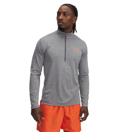 Obrazek dla: UNDER ARMOUR Męski longsleeve treningowy Under Armour UA Tech Vent GTessa 1/2 Zip  szary Szary