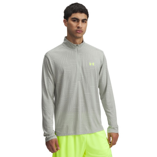 UNDER ARMOUR Męski longsleeve treningowy Under Armour UA Tech Vent GTessa 1/2 Zip  zielony Zielony