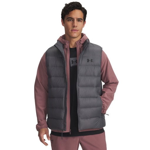 UNDER ARMOUR Męski bezrękawnik z puchem naturalnym Under Armour Legend Down Vest  szary Szary