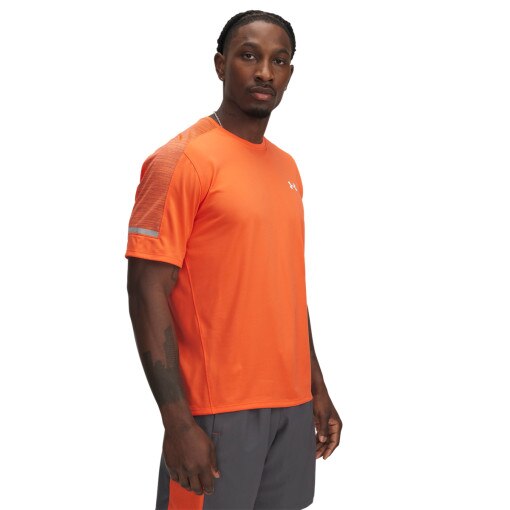 UNDER ARMOUR Męska koszulka treningowa Under Armour UA Tech Utility SS  pomarańczowa Pomarańczowy