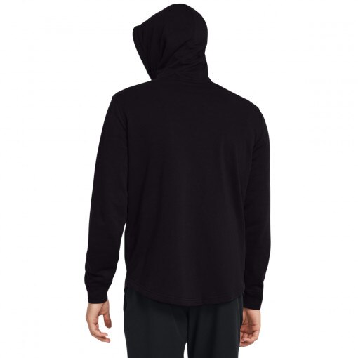 Męska bluza dresowa nierozpinana z kapturem Under Armour UA Rival Terry Graphic Hood - czarna