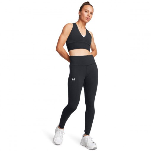UNDER ARMOUR Damskie legginsy dzianinowe z wysokim stanem Under Armour Campus Legging  czarne Czarny