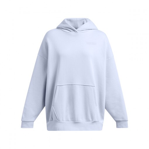 UNDER ARMOUR Damska bluza dresowa nierozpinana z kapturem Under Armour UA Icon Flc Ultra Os Hdy  biała Biały