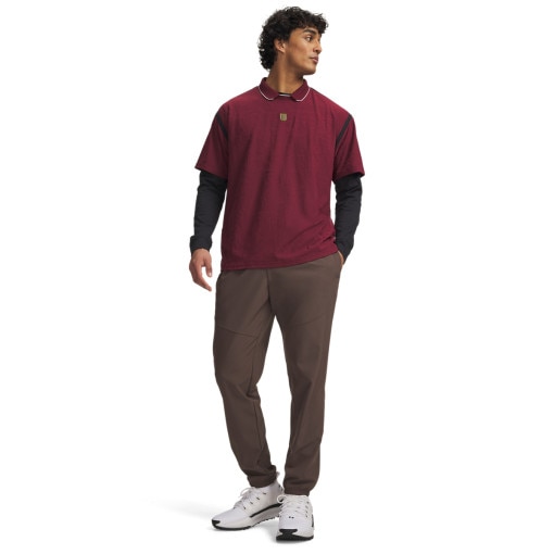 Obrazek dla: UNDER ARMOUR Męskie spodnie treningowe Under Armour UA Vibe Woven Pants  brązowe Brązowy
