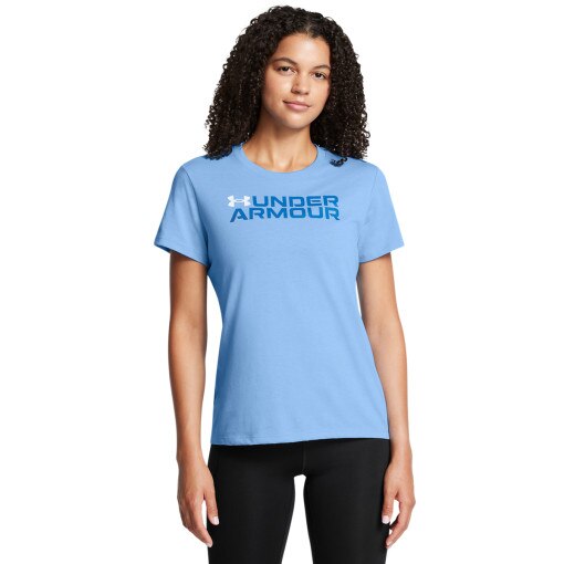 UNDER ARMOUR Damski tshirt z nadrukiem Under Armour UA Big Logo Pack Short Sleeve  niebieski Niebieski