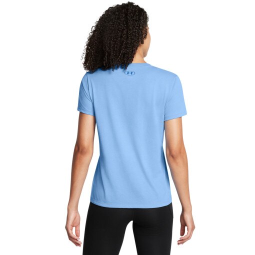 Damski t-shirt z nadrukiem Under Armour UA Big Logo Pack Short Sleeve - niebieski