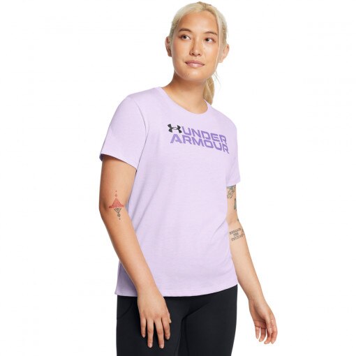 UNDER ARMOUR Damski tshirt z nadrukiem Under Armour UA Big Logo Pack Short Sleeve  fioletowy Fioletowy