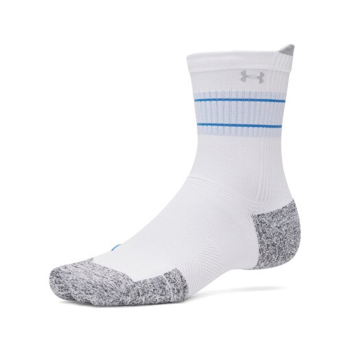Skarpetki do biegania uniseks (3-pack) Under Armour UA AD Run Cushion 3pk Crew - białe