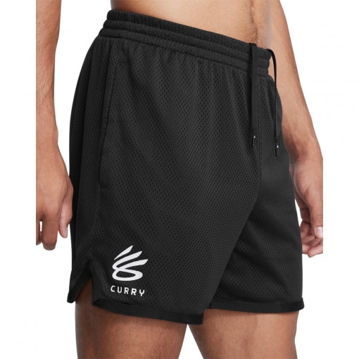 UNDER ARMOUR Męskie spodenki do koszykówki Under Armour Curry Splash  czarne Czarny