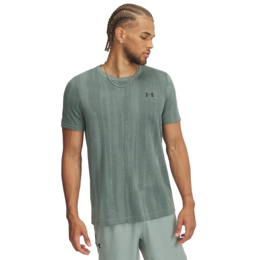 UNDER ARMOUR Męska koszulka treningowa Under Armour Vanish Seamless Novelty SS  zielona Zielony