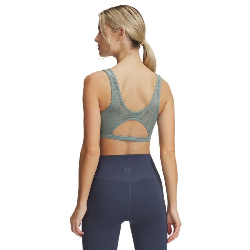 Biustonosz treningowy Under Armour UA Infinity Low Mesh - zielony