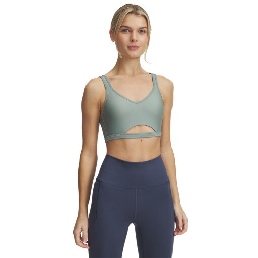 UNDER ARMOUR Biustonosz treningowy Under Armour UA Infinity Low Mesh zielony Zielony