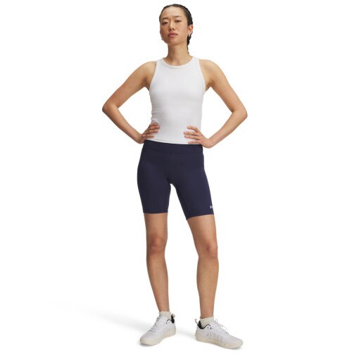 UNDER ARMOUR Damskie kolarki treningowe Under Armour Motion Bike Short Emea  granatowe Granatowy