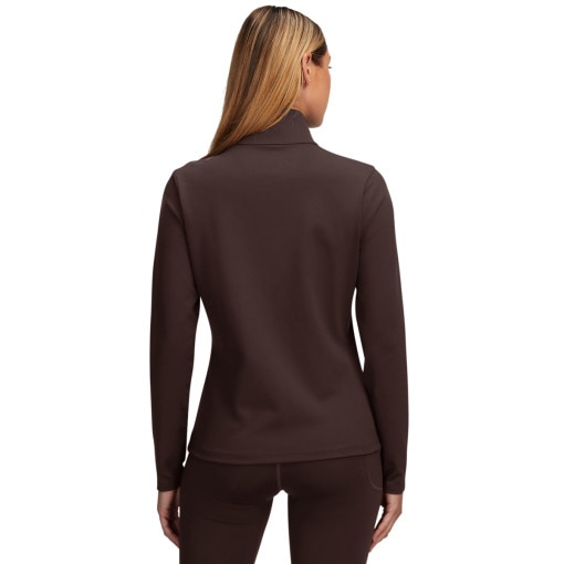 Damski longsleeve treningowy rozpinany Under Armour Motion Jacket Emea - brązowy