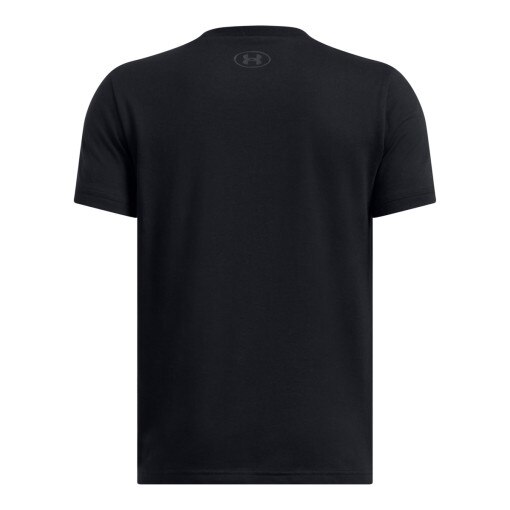 Chłopięcy t-shirt z nadrukiem Under Armour UA Boxed Sports - czarna