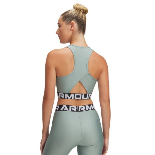 Damski top treningowy Under Armour Heatgear Rib Tank - zielony