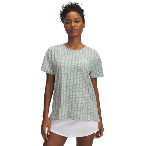 UNDER ARMOUR Damska koszulka treningowa Vanish Energy SS 2.0 Print  zielona Zielony
