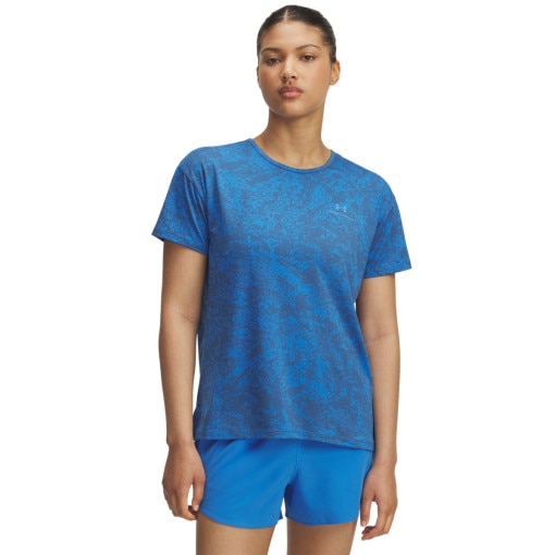 UNDER ARMOUR Damska koszulka treningowa Vanish Energy SS 2.0 Print  niebieska Niebieski