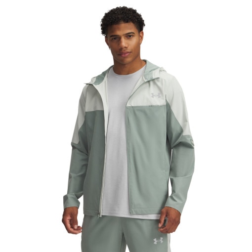 UNDER ARMOUR Męska kurtka treningowa Under Armour Vanish Woven Utility Jacket  zielona Zielony