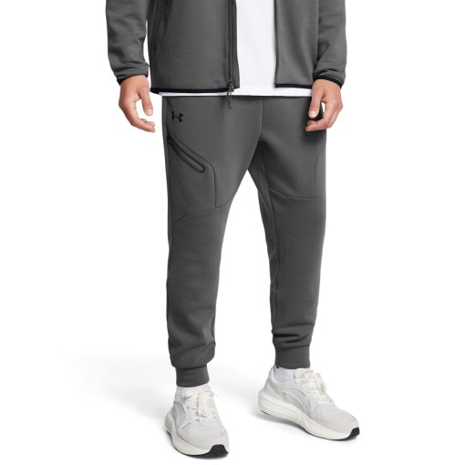 Męskie spodnie treningowe Under Armour UA Unstoppable Flc Jgr Eu - szare