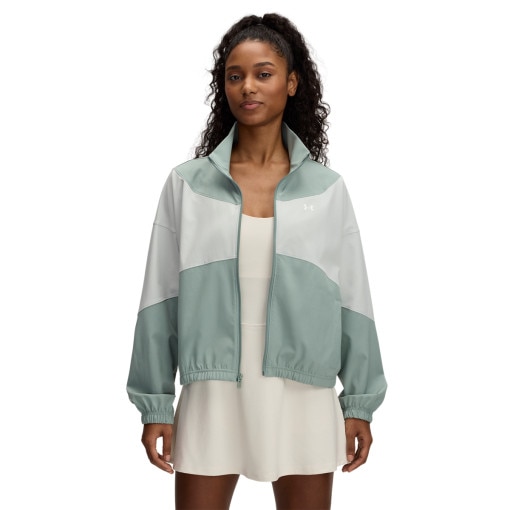 UNDER ARMOUR Damska kurtka treningowa Under Armour UA Rival Woven Jacket  zielona Zielony